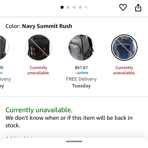 Columbia Navy Summit Rush Backpack Diaper Bag - Picture 8 of 8